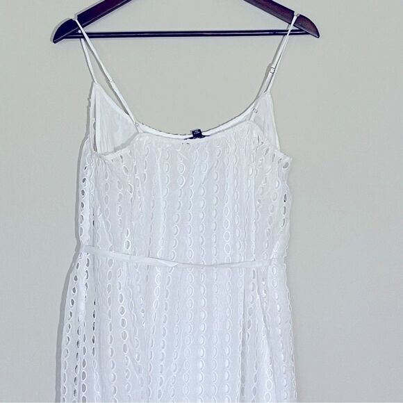 J Crew NWT Oval Eyelet Midi Dress Size Small in White - Picture 14 of 16